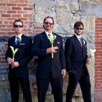 Calgary Wedding Photographer | Central United Church Alley groomsmen formals