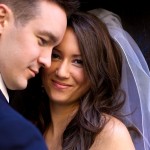 Calgary Wedding Photographer | Bride and Groom Close up smiling