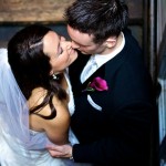 Calgary Wedding Photographer | Bride and Groom seductive kiss