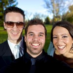 Calgary Wedding Photographer | Bride and Groom with photographer self portrait